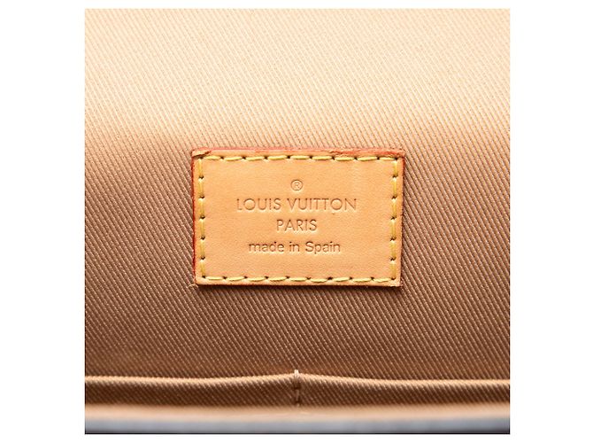 Borsa Satchel Louis Vuitton Monogram Cluny MM Marrone - vista 5
