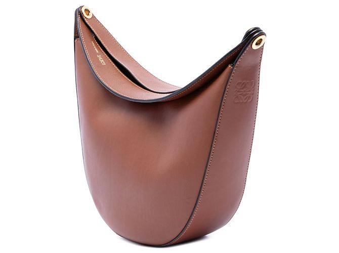 Borsa Luna Hobo piccola in pelle marrone LOEWE - vista 2