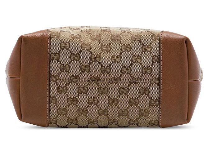 Borsa Tote Gucci GG Canvas GG Charm Beige - vista 3