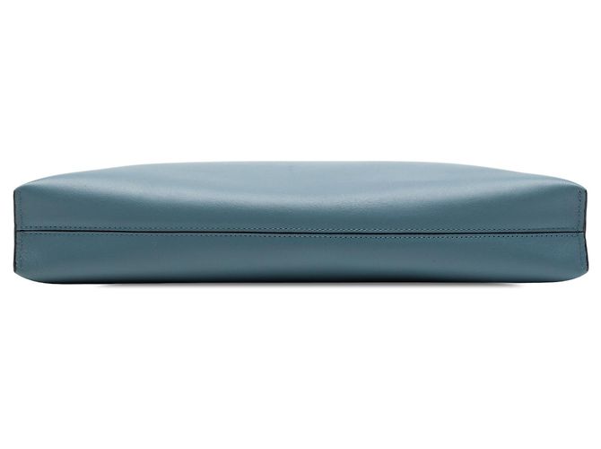 Borsa a tracolla LOEWE Leather Anagram T Pouch Blu - vista 3