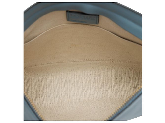 Borsa a tracolla LOEWE Leather Anagram T Pouch Blu - vista 4