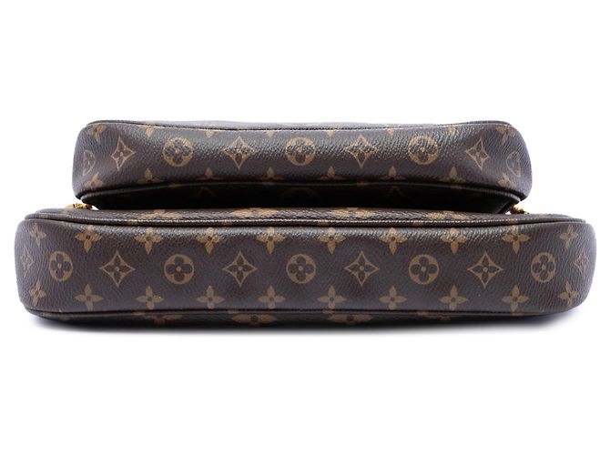 Borsa Louis Vuitton Monogram Multi Pochette Accessoires Marrone - vista 3