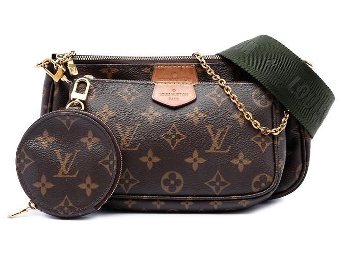 Borsa Louis Vuitton Monogram Multi Pochette Accessoires Marrone - vista 7