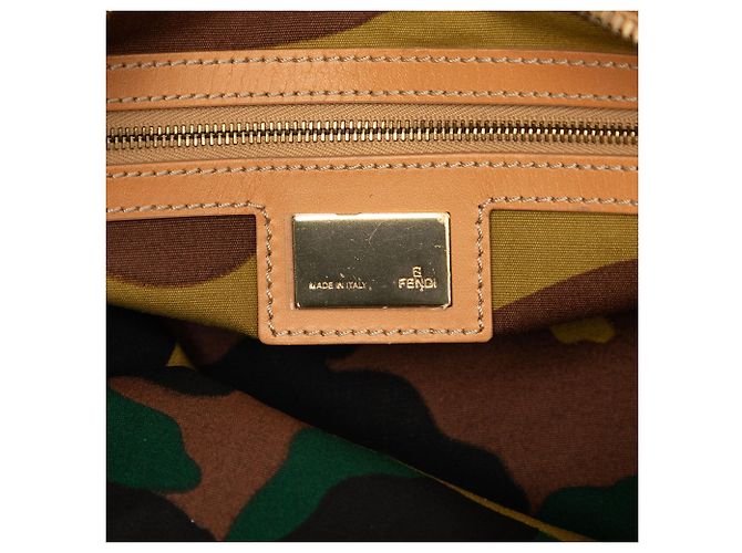 Borsa a tracolla in denim con borchie blu Fendi - vista 5