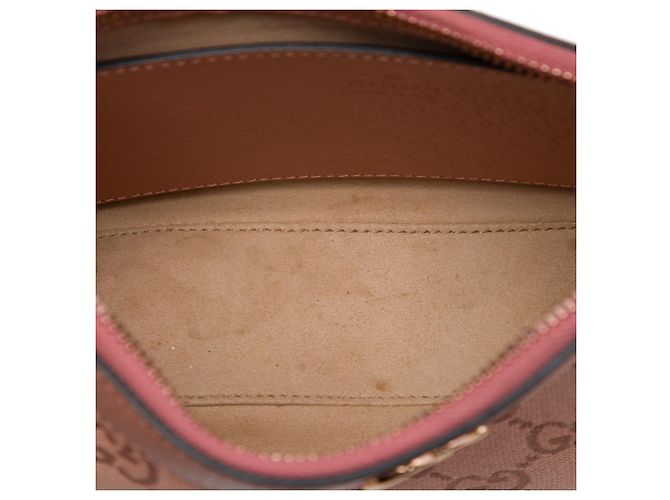 Borsa a tracolla Gucci Ophidia Small GG Canvas Rosa - vista 4