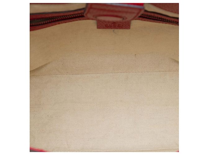 Borsa Satchel Gucci Small GG Supreme Web Bosco Beige - vista 4