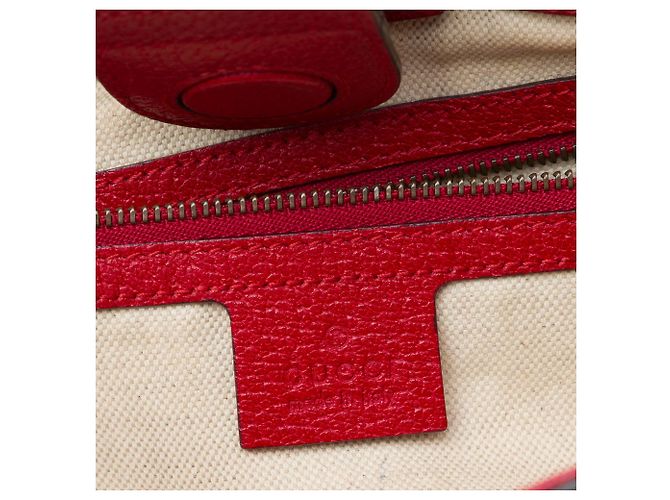 Borsa Satchel Gucci Small GG Supreme Web Bosco Beige - vista 5