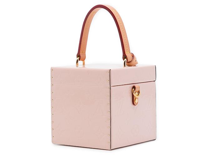 Sac Vanity Box Bleecker Louis Vuitton Monogram Vernis Rose - vue 2
