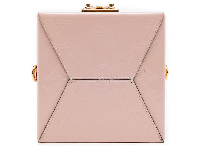 Sac Vanity Box Bleecker Louis Vuitton Monogram Vernis Rose - vue 3