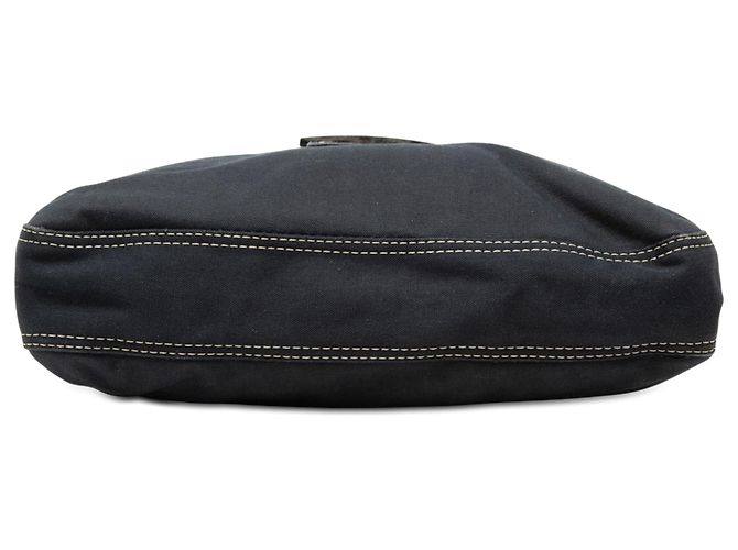 Baguette Borsa a tracolla Fendi Canvas FF Marble Mamma Forever Blu - vista 3