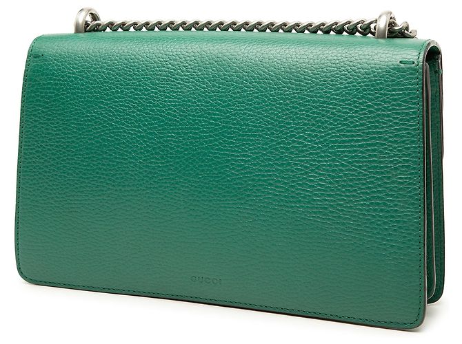 Borsa a tracolla Dionysus Medium in pelle verde Gucci - vista 2