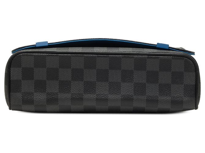 Borsa a tracolla Louis Vuitton District NM PM Damier Graphite Nera Nero - vista 3