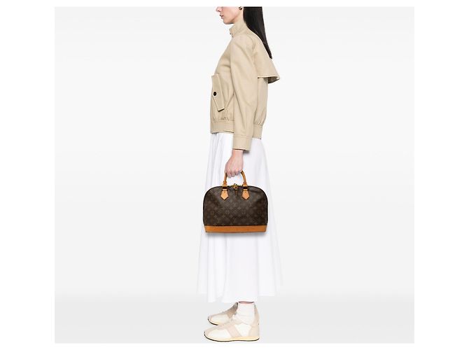 Bolso de mano Louis Vuitton Monogram Alma PM Marrón Castaño - vista 6