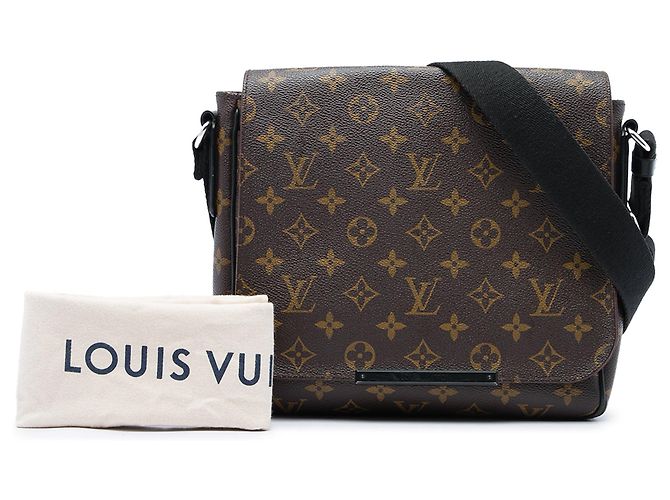Borsa a tracolla Louis Vuitton Monogram Macassar District PM Marrone - vista 6