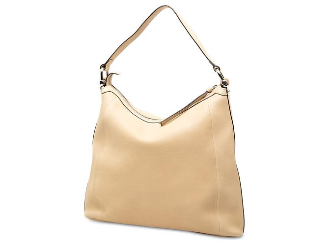 Bamboo Bolsa de ombro hobo Gucci em couro de bezerro marrom com anel D de bambu - vista 2