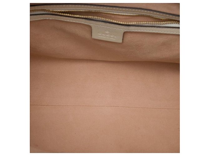 Padlock Tote Gucci Medium GG Supreme con Lucchetto Bianco - vista 4