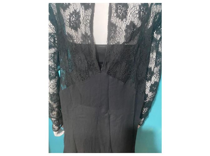 Autre Marque Volcom schwarzes Spitzenkleid mit Cut-Out - Ansicht 7