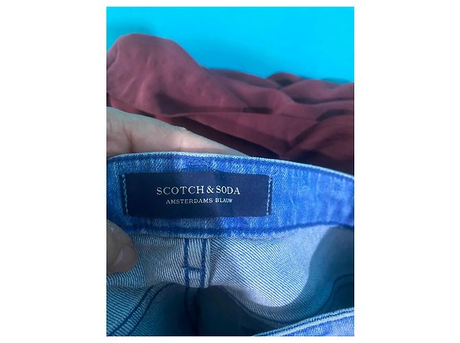 Autre Marque Vaqueros Slim Boyfriend Scotch & Soda Azules con Estrellas - vista 7