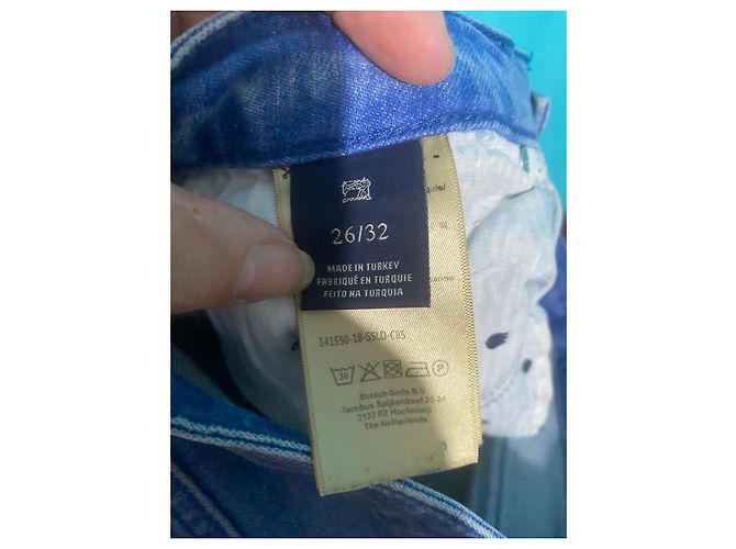 Autre Marque Vaqueros Slim Boyfriend Scotch & Soda Azules con Estrellas - vista 9