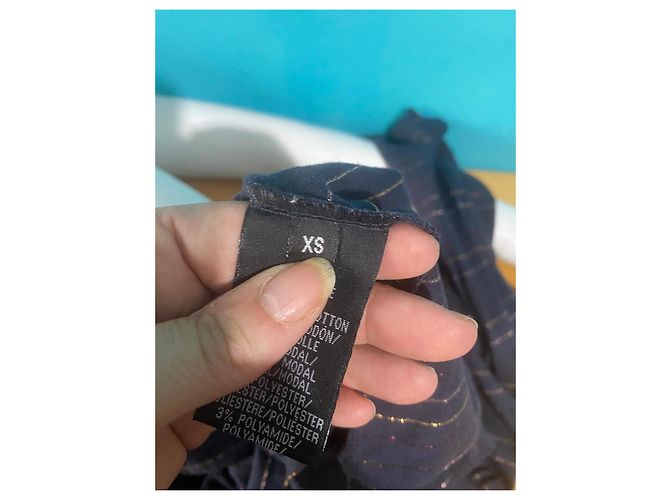 Sessun Abito estivo Sessùn blu navy a righe dorate Blu scuro - vista 7
