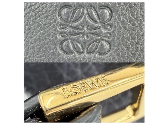 Loewe Hammock Schultertasche für Damen Schwarz Marineblau - Ansicht 6
