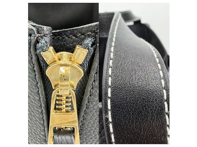 Loewe Hammock Schultertasche für Damen Schwarz Marineblau - Ansicht 7