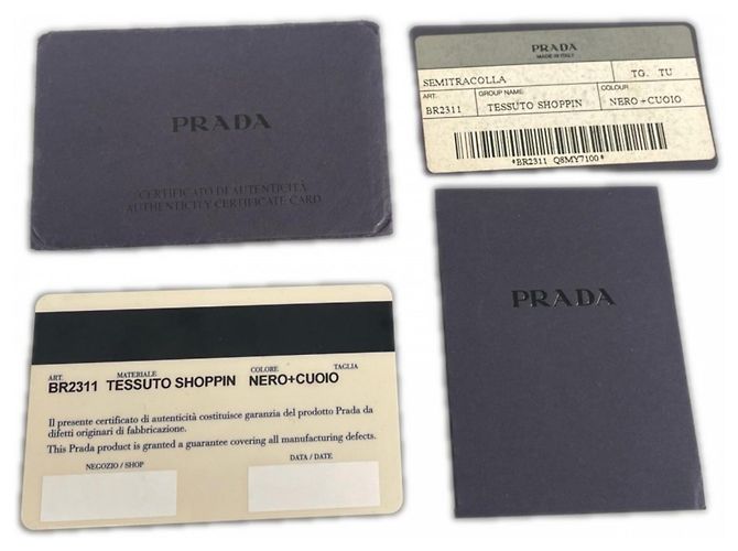 Prada Handtasche PRADA BR2311 Schwarz - Ansicht 20