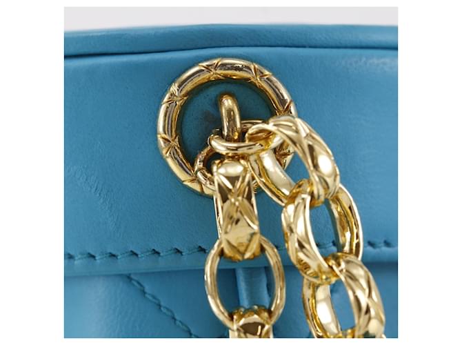 Borsa a tracolla Mini Chain Chanel Blu Turchese - vista 17