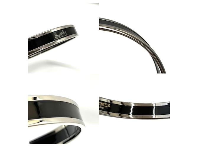Hermès Bracciale Rigido Hermes Email PM Caleche Nero - vista 5