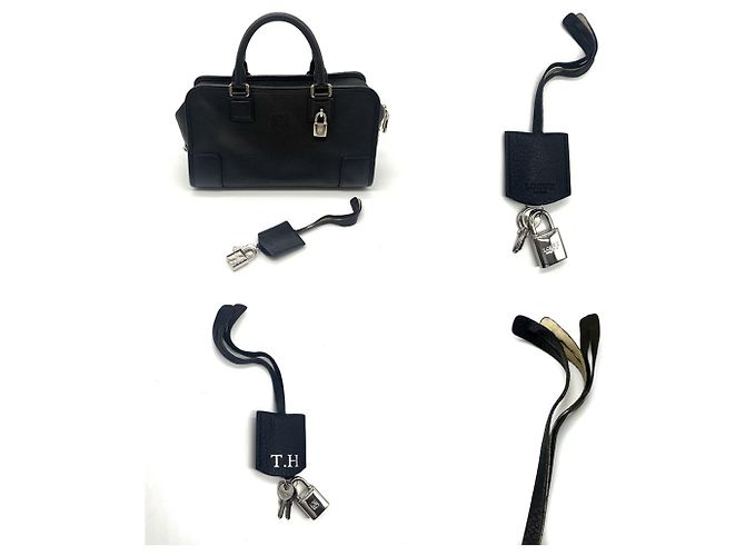 Borsa a mano Loewe Amazona 28 Nero - vista 8