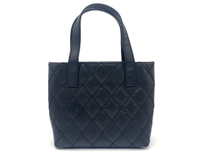 Borsa Tote Chanel Wild Stitch Coco Mark Nero - vista 2