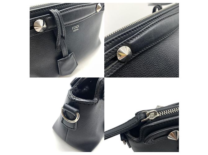 Borsa a tracolla Fendi Mini By The Way Nera Nero - vista 5