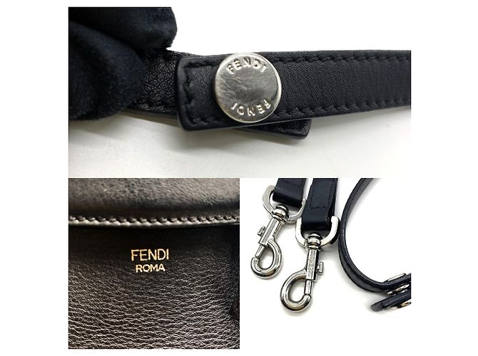 Borsa a tracolla Fendi Mini By The Way Nera Nero - vista 6