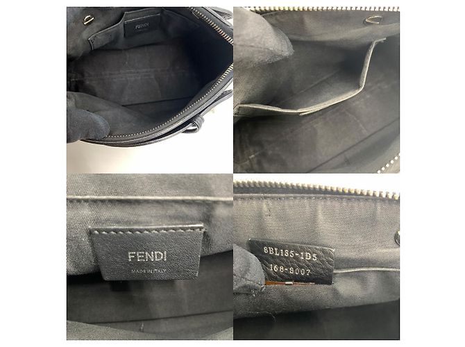 Borsa a tracolla Fendi Mini By The Way Nera Nero - vista 7