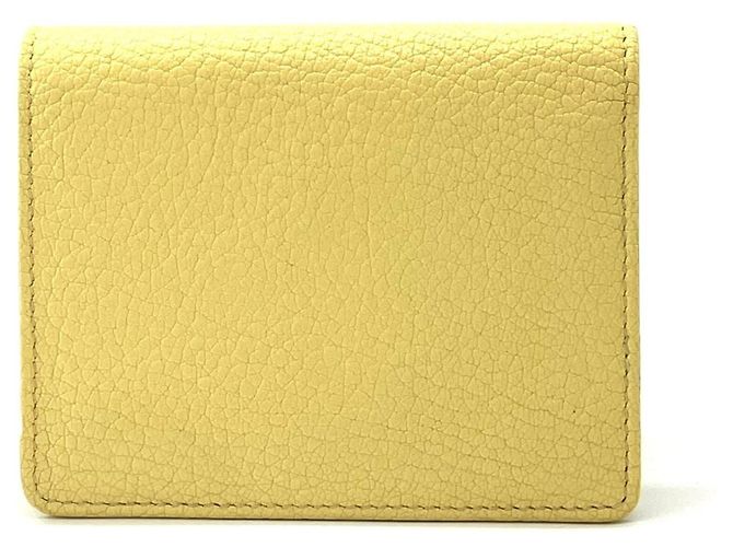 Miu Miu Madras Leather Mini Wallet Golden - view 2