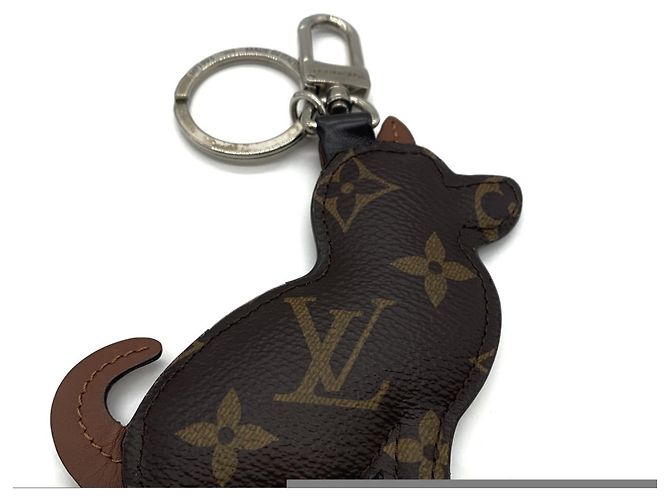 Louis Vuitton Monogram Portefeuille Animal Dog Keychain - vista 2