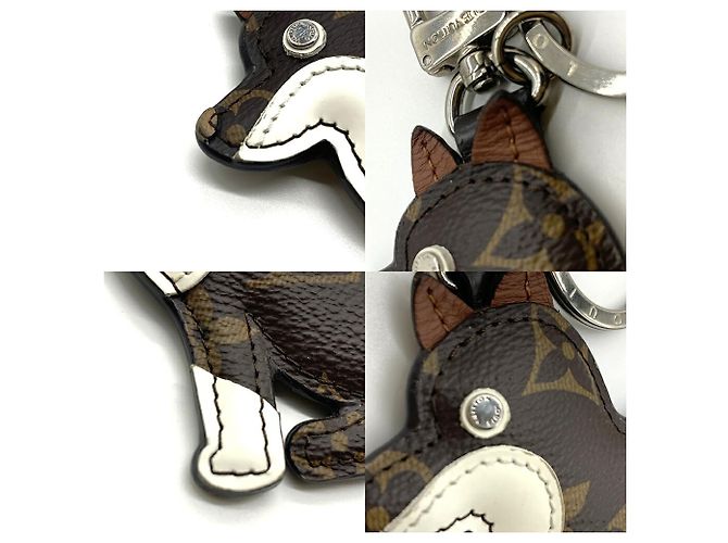 Louis Vuitton Monogram Portefeuille Animal Dog Keychain - vista 4
