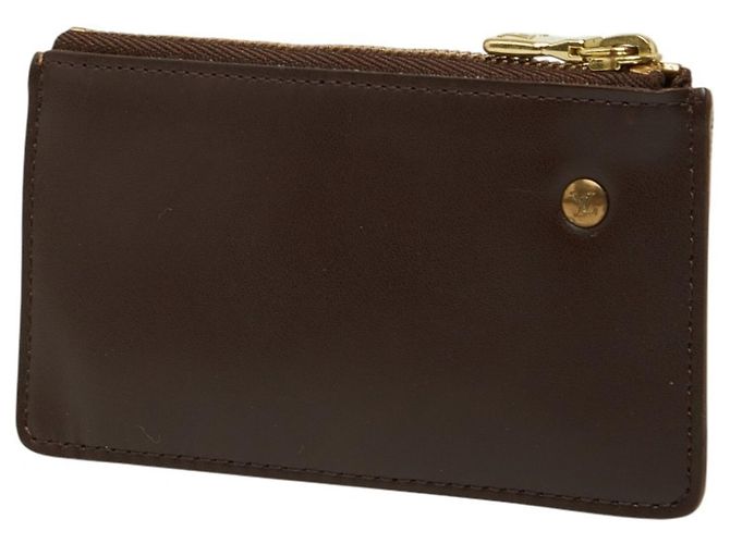 Louis Vuitton Damier Pochette Clé Portafoglio/Portamonete Marrone - vista 2
