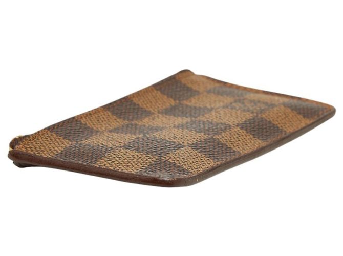 Louis Vuitton Damier Pochette Clé Portafoglio/Portamonete Marrone - vista 5