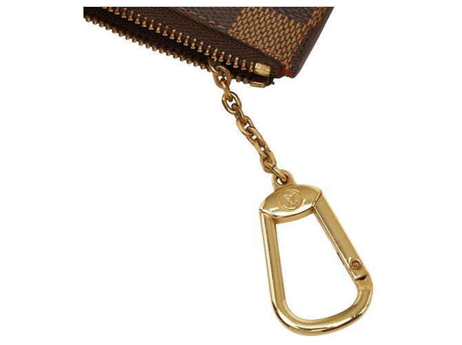 Louis Vuitton Damier Pochette Clé Portafoglio/Portamonete Marrone - vista 6