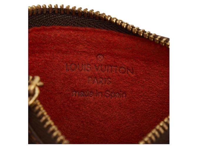 Louis Vuitton Damier Pochette Clé Portafoglio/Portamonete Marrone - vista 8