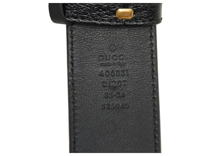 Gucci GG Marmont Ledergürtel Schwarz - Ansicht 5