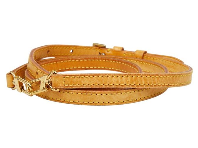 Tracolla in pelle marrone Louis Vuitton - vista 2