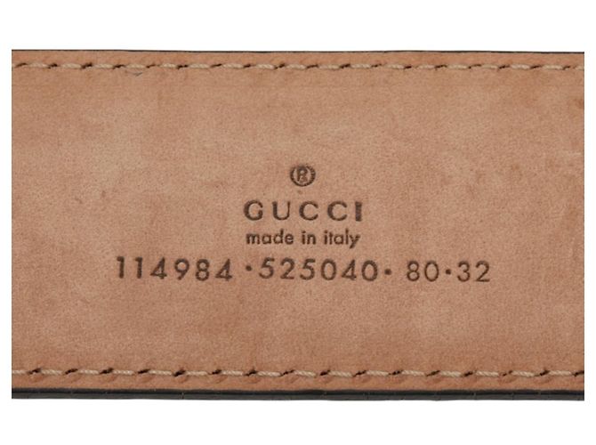 Gucci Guccissima Gürtel mit Interlocking G GG Schnalle Schwarz - Ansicht 5