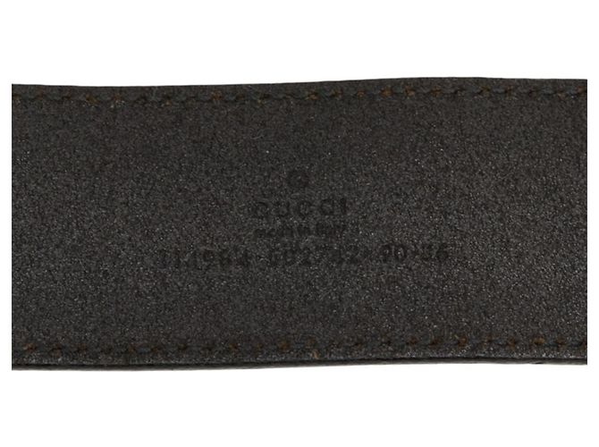Cintura Gucci Interlocking G GG Logo Buckle Nero Argento - vista 6