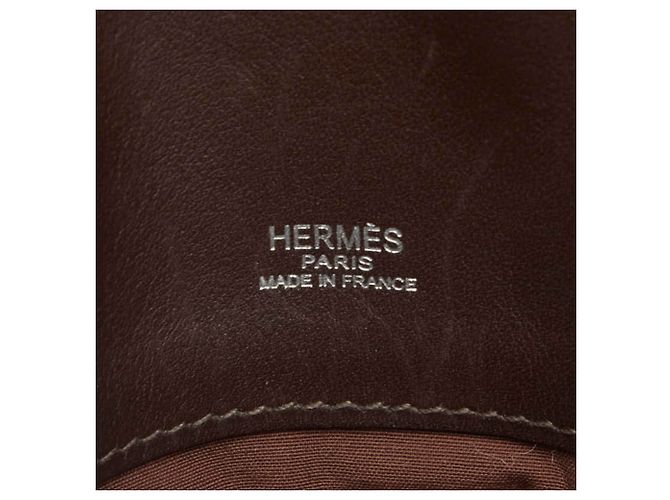 Hermès Hermes Sac Ybou PM Tote Bag Marrone Rosso Bordò - vista 9