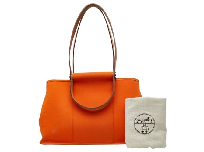 Hermès Borsa Cabas Elan PM Hermes Arancione - vista 11