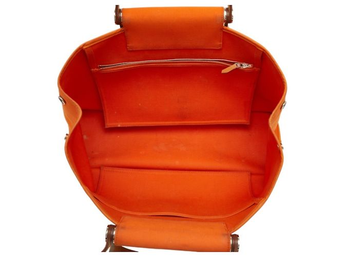 Hermès Borsa Cabas Elan PM Hermes Arancione - vista 8