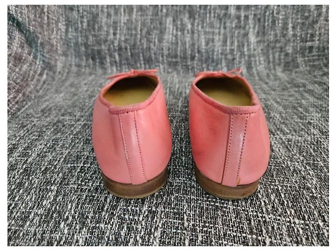 Chanel Ballerine in pelle rosa D'oro - vista 6