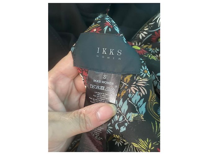 IKKS Bomberjacke mit Blumenprint Schwarz Rot Blau Mehrfarben Grün - Ansicht 6